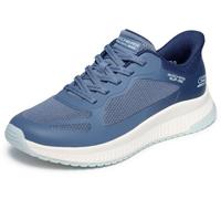Skechers Women's Bobs Squad 4 Staple Look Trainers, Blue-Multi Mesh, 5 UK
