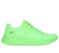Skechers Women's BOBS Squad Chaos - Colour Rythms Sneaker in Lime, Size 6 | Textile/Synthetic