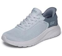 Skechers Women's Bobs Squad Chaos Current Muse Slip-in Trainers, Gray Textile, 8 UK