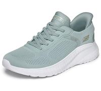 Skechers Women's Bobs Squad Chaos Current Muse Slip-in Trainers, Sage Textile, 4 UK
