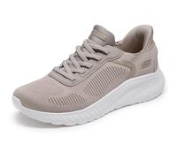 Skechers Women's Bobs Squad Chaos Slip-On Sneakers Taupe Textile EU 38