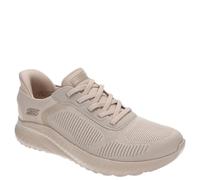 Skechers Women's Bobs Squad Chaos Current Muse Sneaker, Natural Textile, 4 UK