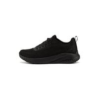 Skechers Women's BOBS Squad Chaos FACE Off Sneaker, Black Engineered Knit/Trim, 3 UK