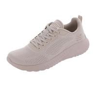 Skechers Womens Bobs Squad Chaos Face Off Sneaker, Nude Engineered Knit, 3 UK