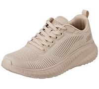 Skechers Women's Bobs Squad Chaos - Face Off Sneaker Nude 8.5