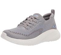 Skechers Women's BOBS Squad Chaos Renegade Parade Sneaker, Gray and Multi Engineered Knit, 7 UK