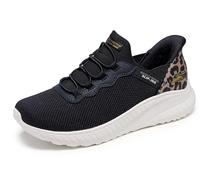 Skechers Women's Bobs Squad Chaos-Seize The Hour Sneaker, Black, 11