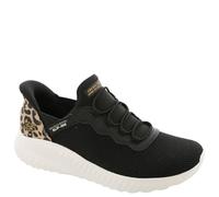 Skechers Women's Slip-ins: BOBS Sport Squad Chaos - Seize The Hour Sneaker in Black, Size 3 | Textile/Synthetic, Vegan, Machine Washable