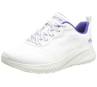 Skechers Women's BOBS Squad Chaos Sneaker, Off White Mesh, 8 UK