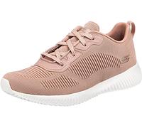 Skechers Women's Bobs Squad Tough Talk Sneaker, Nude Engineered Knit, 7 UK