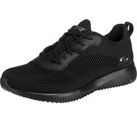 Skechers Women's Bobs Squad Tough Talk Sneakers, Black Engineered Knit Trim, 6.5 UK