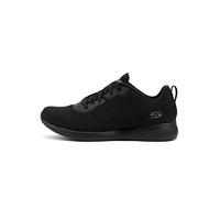 Skechers Women's Bobs Squad Tough Talk Sneakers, Black Engineered Knit Trim, 6.5 UK