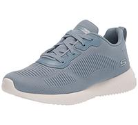 Skechers Women's Bobs Squad Tough Talk Sneakers, Lt Blue Engineered Knit, 4 UK