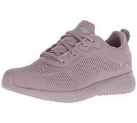 Skechers Women's Bobs Squad Tough Talk Sneakers, Mauve Engineered Knit, 3 UK