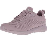 Skechers Women's Bobs Squad Tough Talk Sneakers, Mauve Engineered Knit, 3 UK