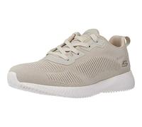 Skechers Women's Bobs Squad Tough Talk Sneakers, Natural Engineered Knit, 4 UK