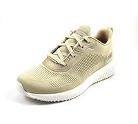 Skechers Women's Bobs Squad Tough Talk Sneakers, Natural Engineered Knit, 4 UK