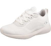 Skechers Women's Bobs Squad Tough Talk Sneakers, White Engineered Knit, 9 UK