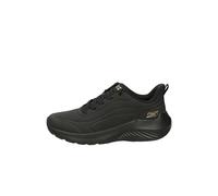 SKECHERS Womens Bobs Sport Squad Waves Just Trainers Black/Black 6