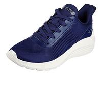 Skechers Bobs Squad Waves NVY Navy Womens trainers in a Plain Textile in Size 7