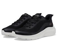 Skechers Women's Bobs Squad Waves-Still Wading Sneaker, Black/White, 7 UK