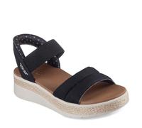 Skechers Women's Bobs Sun Ray Sandal, Black Textile, 6 UK