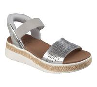 Skechers Bobs Sun Raystep Aside Slip-ins Wedge Sandals, Grey, Size 5, Women Grey