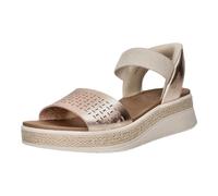 Skechers Women's Bobs Sun Ray Step Aside Sneaker, Rosegold Duraleather, 3 UK