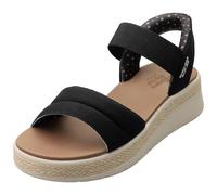 Skechers Women's Bobs Sun Ray Slip-In Trainers, Black Textile, 6 UK