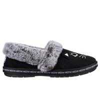 Skechers Women's BOBS Too Cosy - Meow Pajamas Slipper in Black, Size 7 | Textile