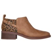 Skechers Women's BOBS Wander Luxe Bootie in Chestnut, Size 5 | Textile/Metal, Vegan