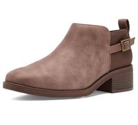 Skechers Women's Bobs Wander LuxeAnkle Boot | Casual ankle bootie with side zip closure, Skechers Memory Foam cushioned comfort insole, Crafted with 100% vegan materials