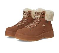 Park City Cozy Fashion Hiker Lace Up Wedge Boot With Memory Foam Chestnut Duraleather Faux Fur Skechers Brown 7