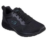 Skechers Women's Bountiful - Quick Path Sneaker in Black, Size 4.5 | Textile/Synthetic, Vegan