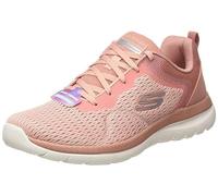 Skechers Women's Bountiful Quick Path Trainers, Rose Engineered Mesh / Duraleather / Trim, 8 UK