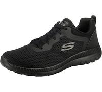 Skechers Women's Bountiful Quick Path Trainers, Sports Shoes, Black Engineered Mesh/Duraleather/Trim, 3 UK