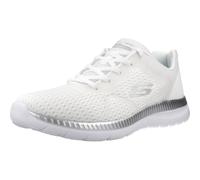 Skechers Women Bountiful-Quick Path Trainers, Sports Shoes, White, 6 UK