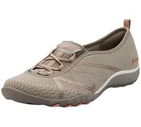 Skechers Women's Breathe-Easy-a Look Sneaker, Taupe, 7 M