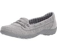 Skechers Women's Breathe Easy-Good Influence Sneaker, Grey, 4.5 UK