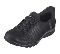 Skechers Women's Slip-ins Relaxed Fit: Breathe-Easy - Home-Body Sneaker in Black, Size 5.5 | Textile/Synthetic, Vegan