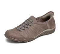 Skechers Womens 100615-dktp Sneaker, Dark Taupe Microleather Knit, 8 UK