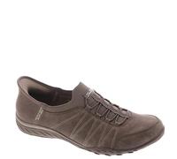 Skechers Breath Slip Ins DKTP Dark Taupe Womens lacing shoes 100615 in a Plain Man-made in Size 5