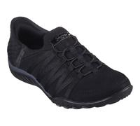 Skechers Women's Breathe-Easy ROLL-with-ME Sneaker, Black, 4 UK