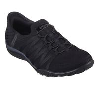 Skechers Womens Breathe-Easy - Roll-With-Me Shoe - Black Textile - Size UK 3