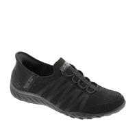 Skechers Women's Breathe Easy-Roll with Me Sneaker, Black, 5.5 Wide