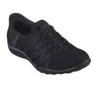 Skechers Women's Breathe Easy-Roll with Me Sneaker, Black, 5.5 Wide