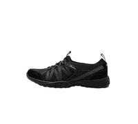 Skechers Women's Breathe-Easy Rugged Sneaker, Black, 3 UK