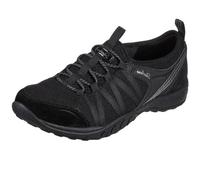 Skechers Women's Breathe-Easy Rugged Sneaker, Black, 4 UK
