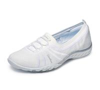 Skechers Women's Breathe Easy-Simple Pleasure Sneaker, White Opulent Garden, 5.5 UK