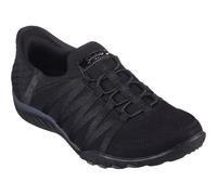 Skechers Women's Breathe-Easy ROLL-with-ME, Black Ripstop/Knit, 4 UK